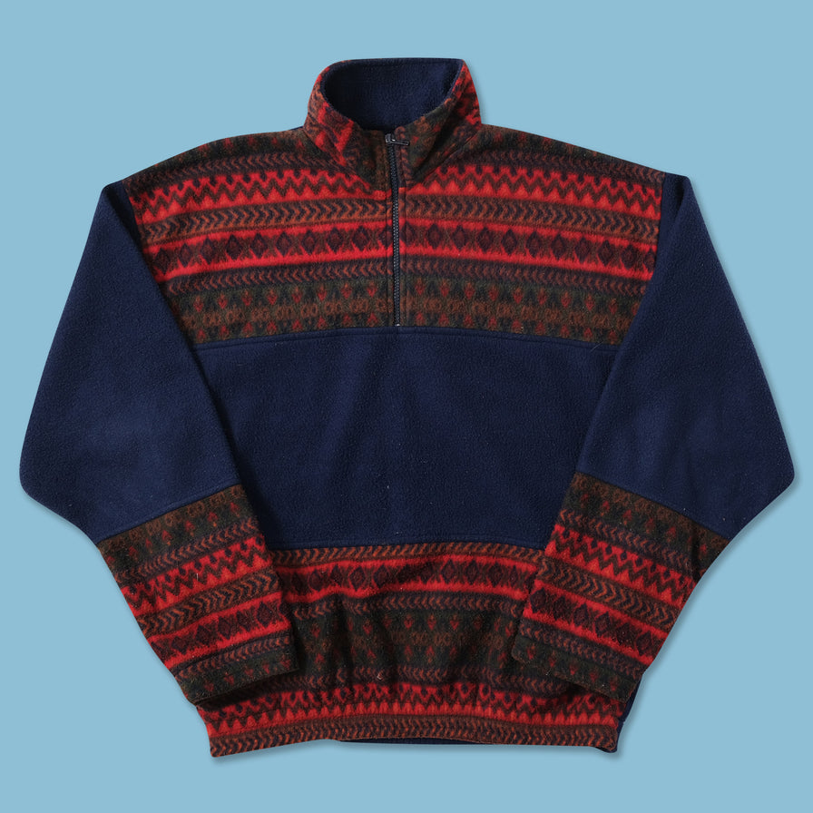 Vintage Patterned Fleece Large 