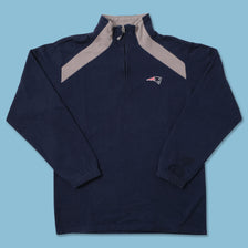 Vintage New England Patriots Q-Zip Sweater Large 