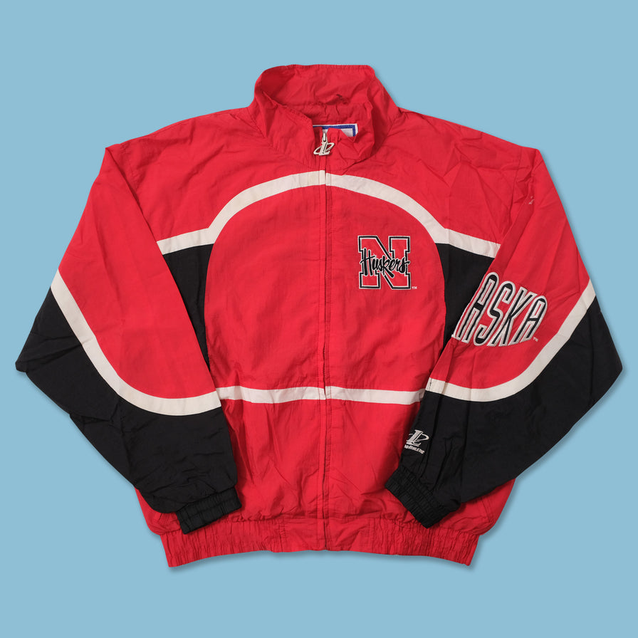 Vintage Nebraska Huskers Track Jacket XLarge 