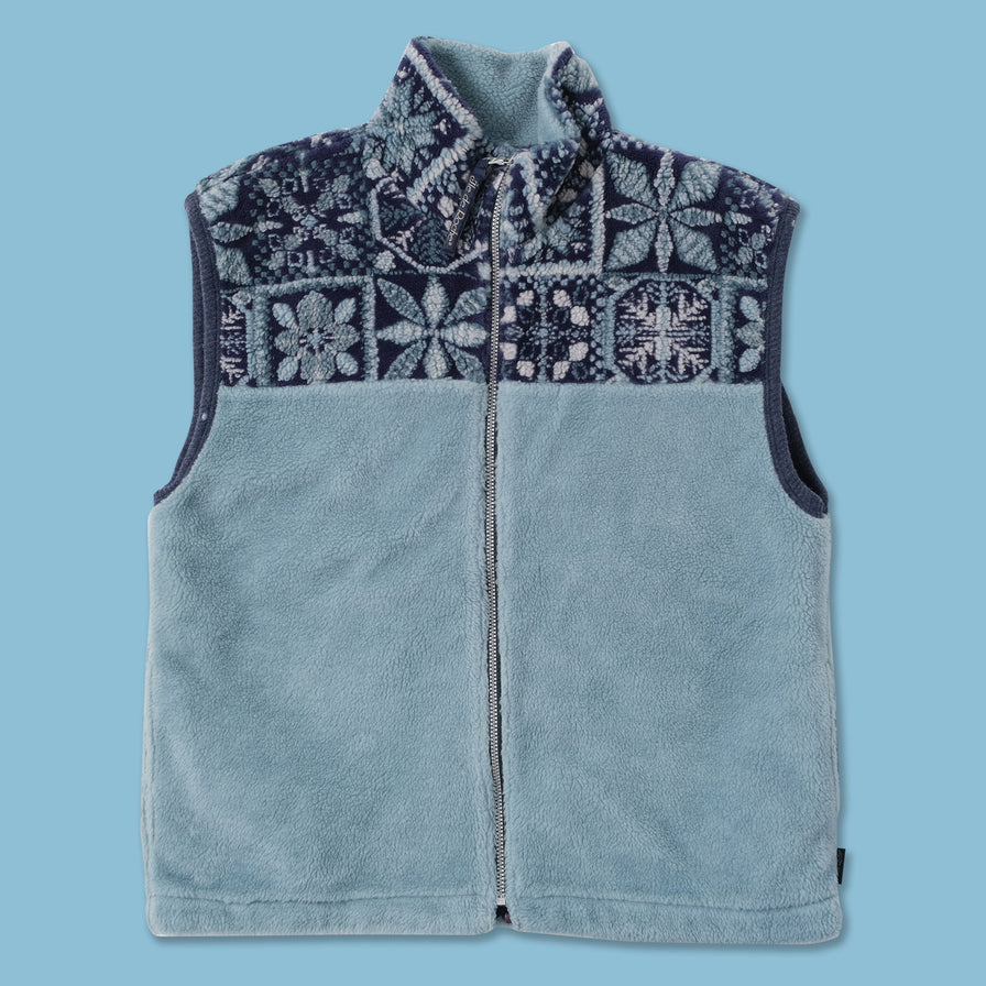 Vintage Deep Pile Fleece Vest Large 