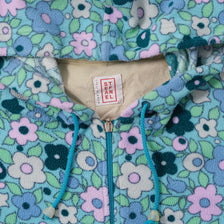 Women's Flower Fleece Jacket XLarge 