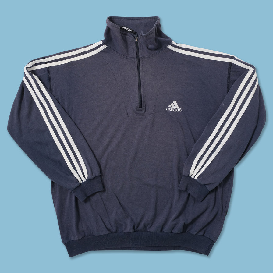 Vintage Adidas Q-Zip Longsleeve Large 