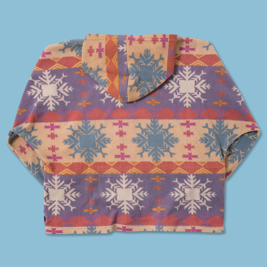 VIntage Patterned Fleece Jacket XLarge 