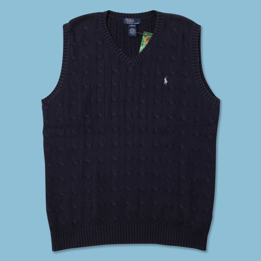 Vintage Polo Ralph Lauren Knit Vest Medium 