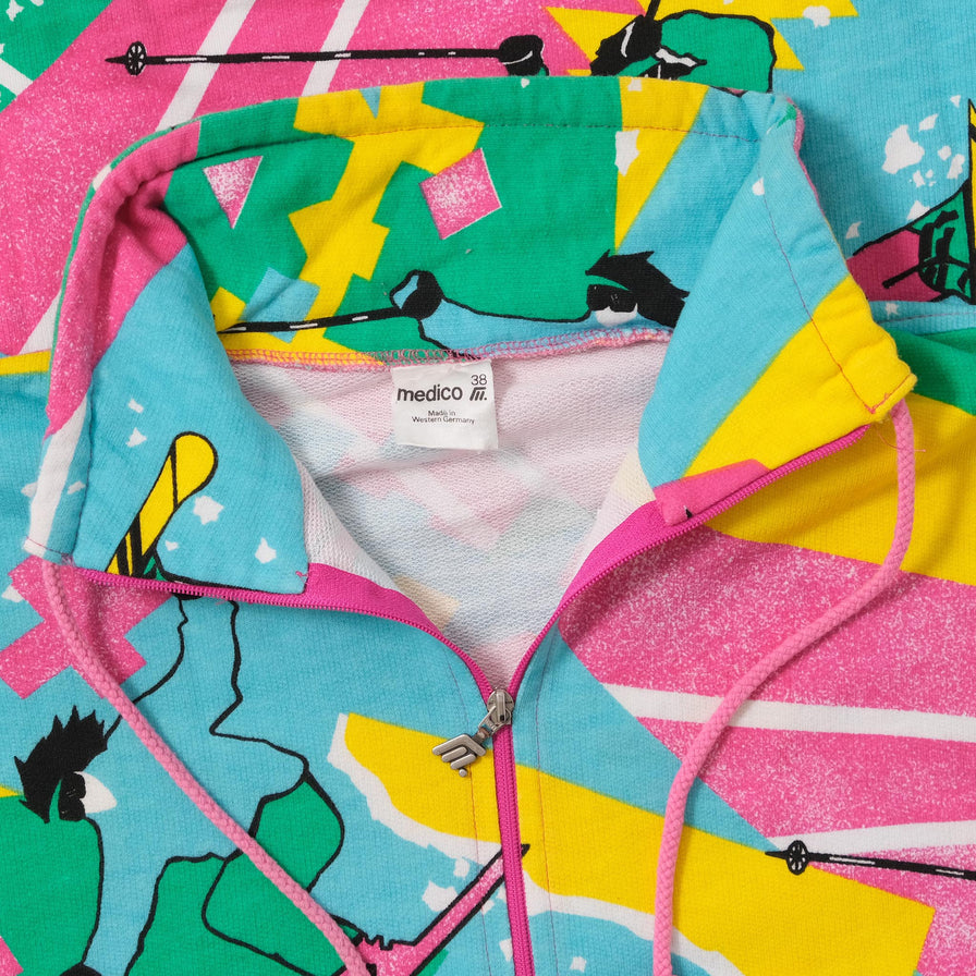 Vintage Women's Skiing Longsleeve Medium 