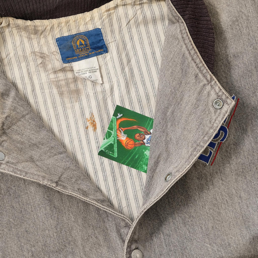 Vintage Labatt Blue Light Denim Varsity Jacket XLarge 