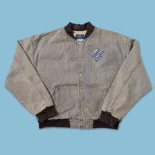 Vintage Labatt Blue Light Denim Varsity Jacket XLarge 