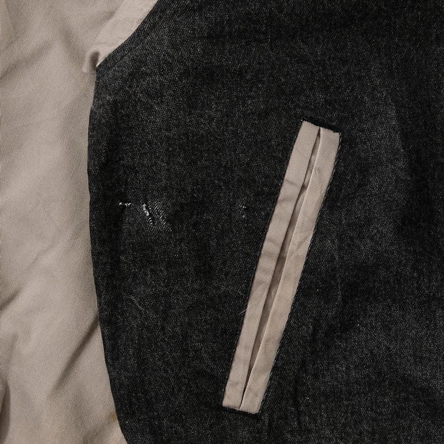 Vintage Comedy Soul Festival Denim Varsity Jacket Large 