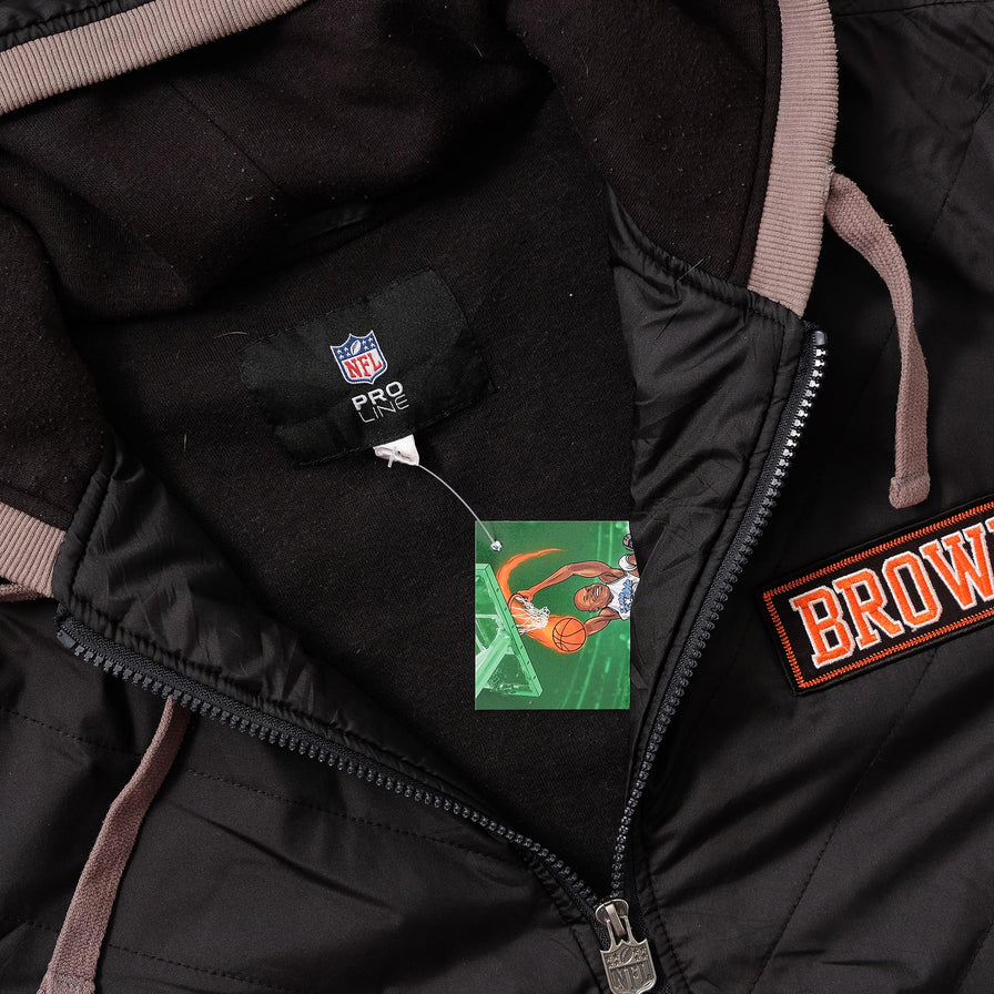 Vintage Cleveland Browns Padded Jacket Large 