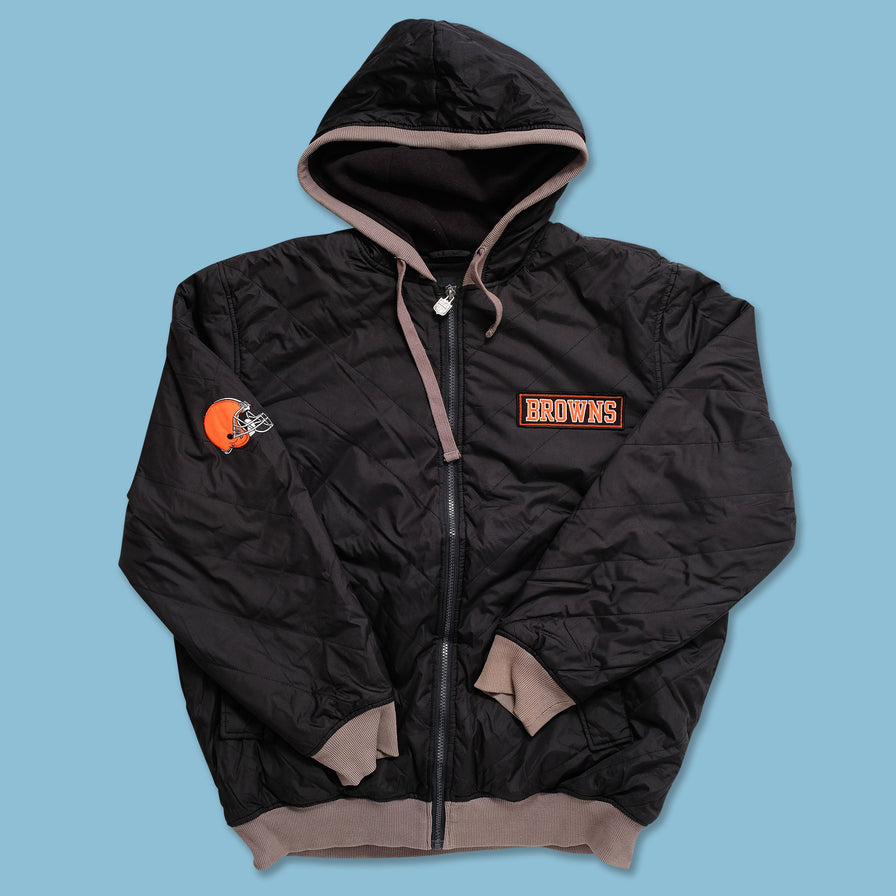Vintage Cleveland Browns Padded Jacket Large 