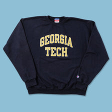 Vintage Champion Georgia Tech Sweater Large 