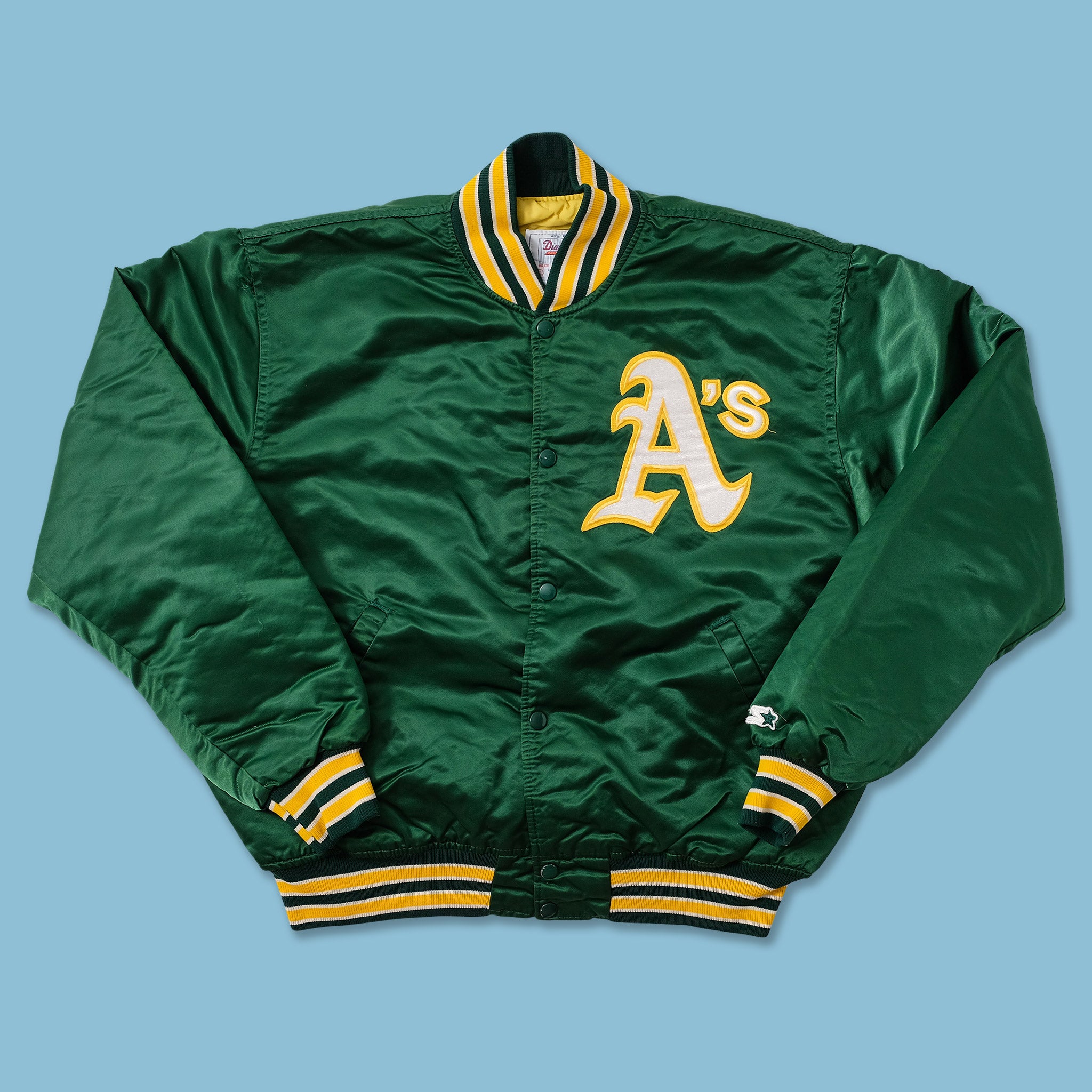 XL/XXL) Vtg Swingster Oakland Athletics Satin Jacket