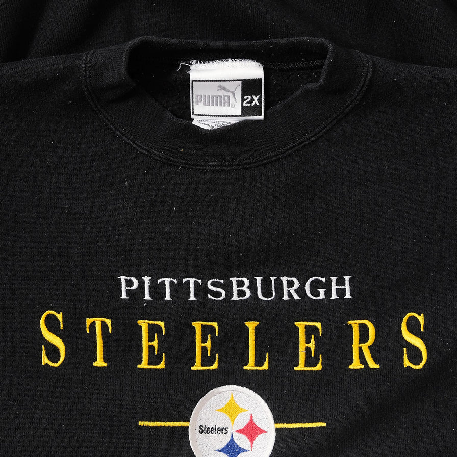 Vintage Puma Pittsburgh Steelers Sweater XXL 