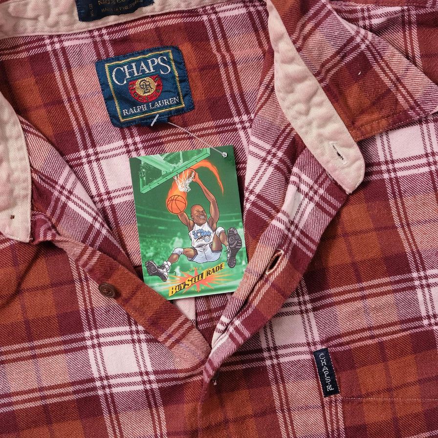 Vintage Chaps By Ralph Lauren Flannell Shirt XLarge 