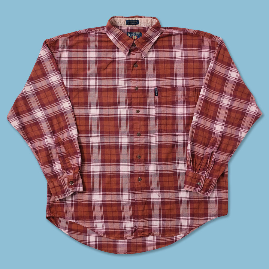 Vintage Chaps By Ralph Lauren Flannell Shirt XLarge 