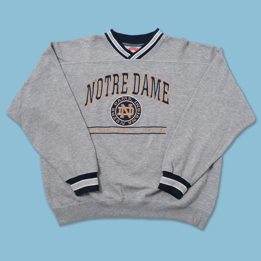 Vintage Notre Dame Sweater Large - Double Double Vintage