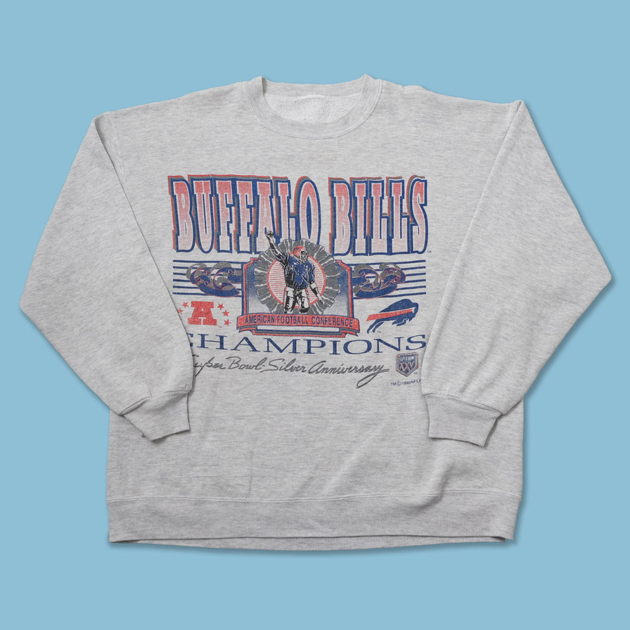 Vintage 1990 Bills Sweater XLarge - Double Double Vintage