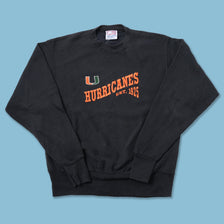 Vintage Miami Hurricanes Sweater Large - Double Double Vintage