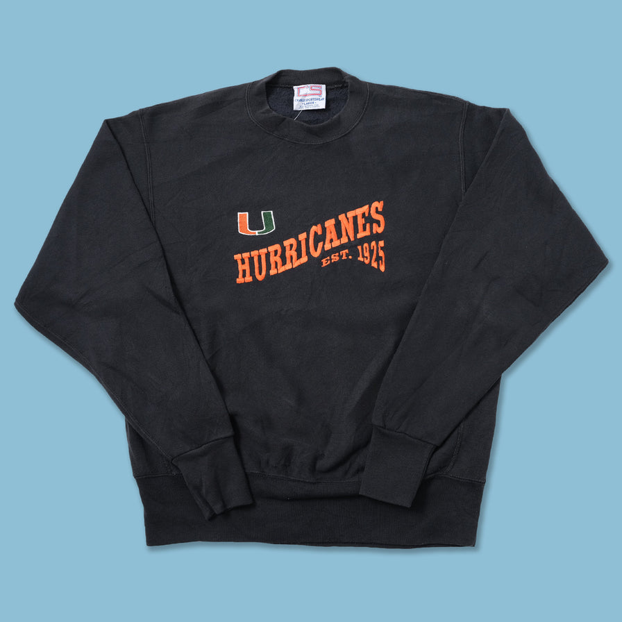 Vintage Miami Hurricanes Sweater Large - Double Double Vintage