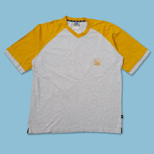 Vintage adidas V-Neck T-Shirt Large - Double Double Vintage
