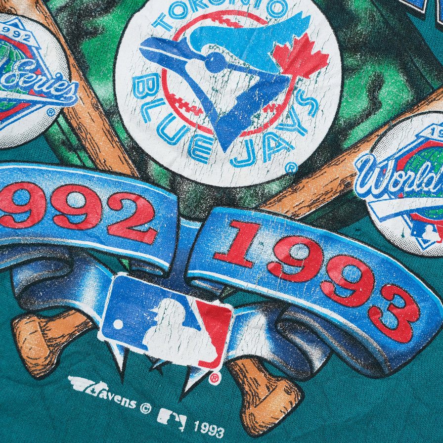 Vintage 1993 Blue Jays Sweater XLarge - Double Double Vintage