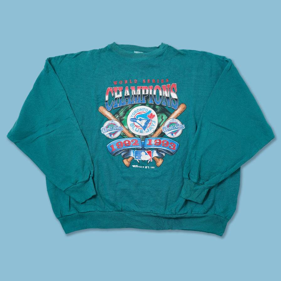 Vintage 1993 Blue Jays Sweater XLarge - Double Double Vintage
