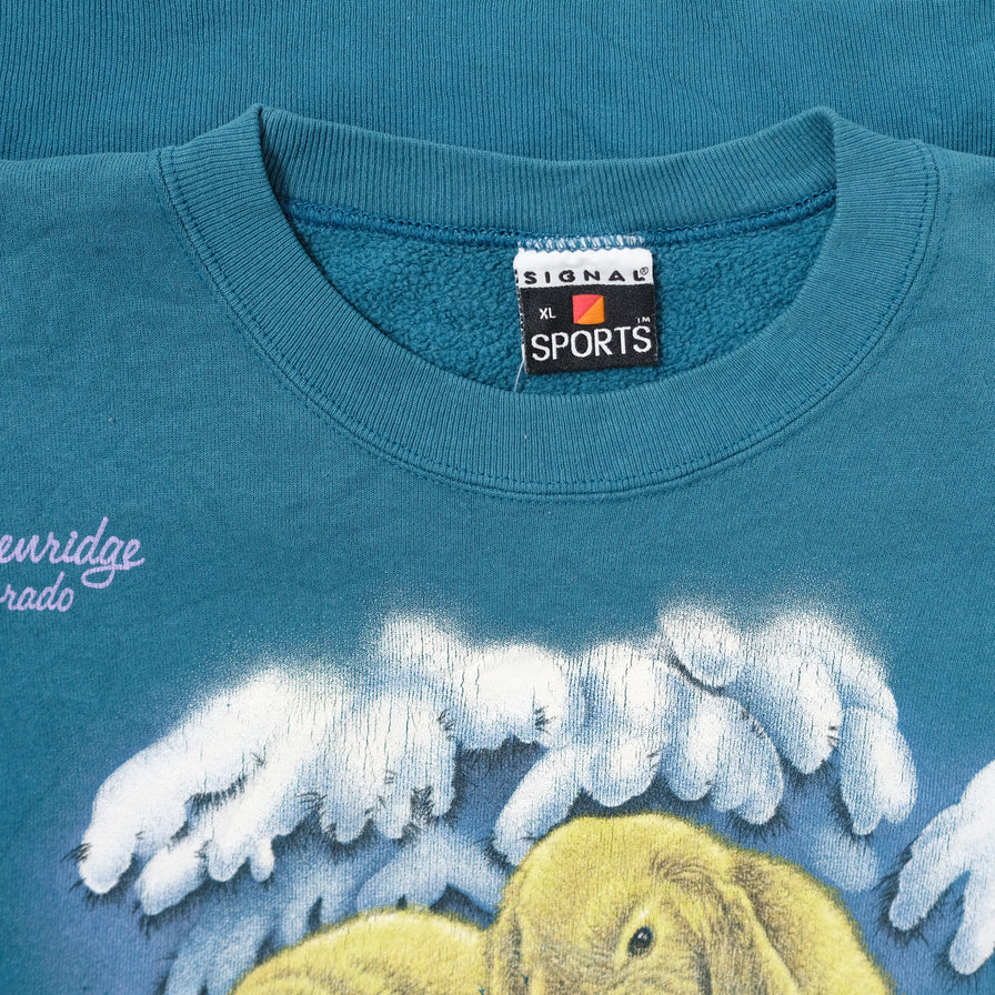 Vintage Bunny Sweater XLarge - Double Double Vintage