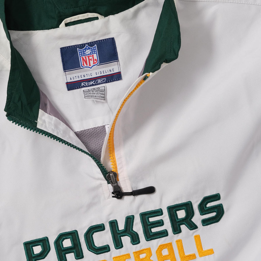 Vintage Reebok Green Bay Packers Windbreaker XLarge 