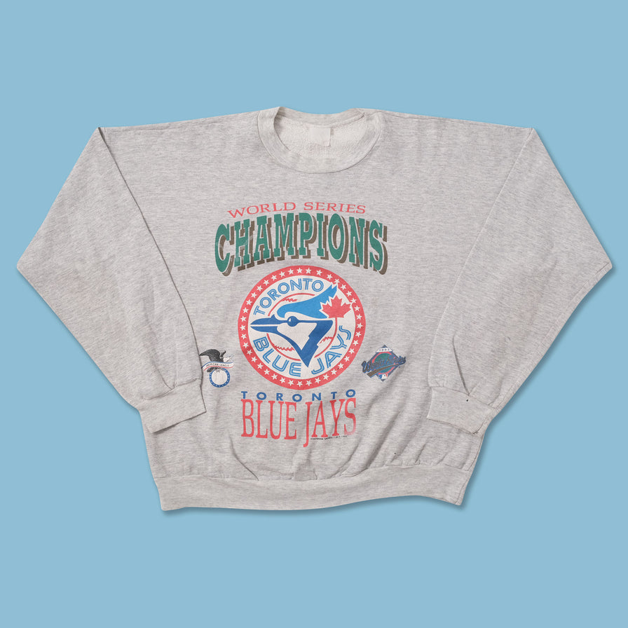 Vintage Toronto Blue Jays Champions Sweater Large Double Double Vintage