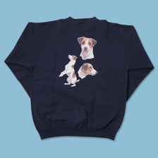 Vintage Jack Russell Terrier Sweater XLarge 