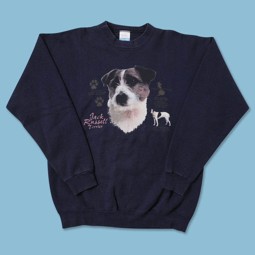 Vintage Jack Russell Terrier Sweater XLarge 