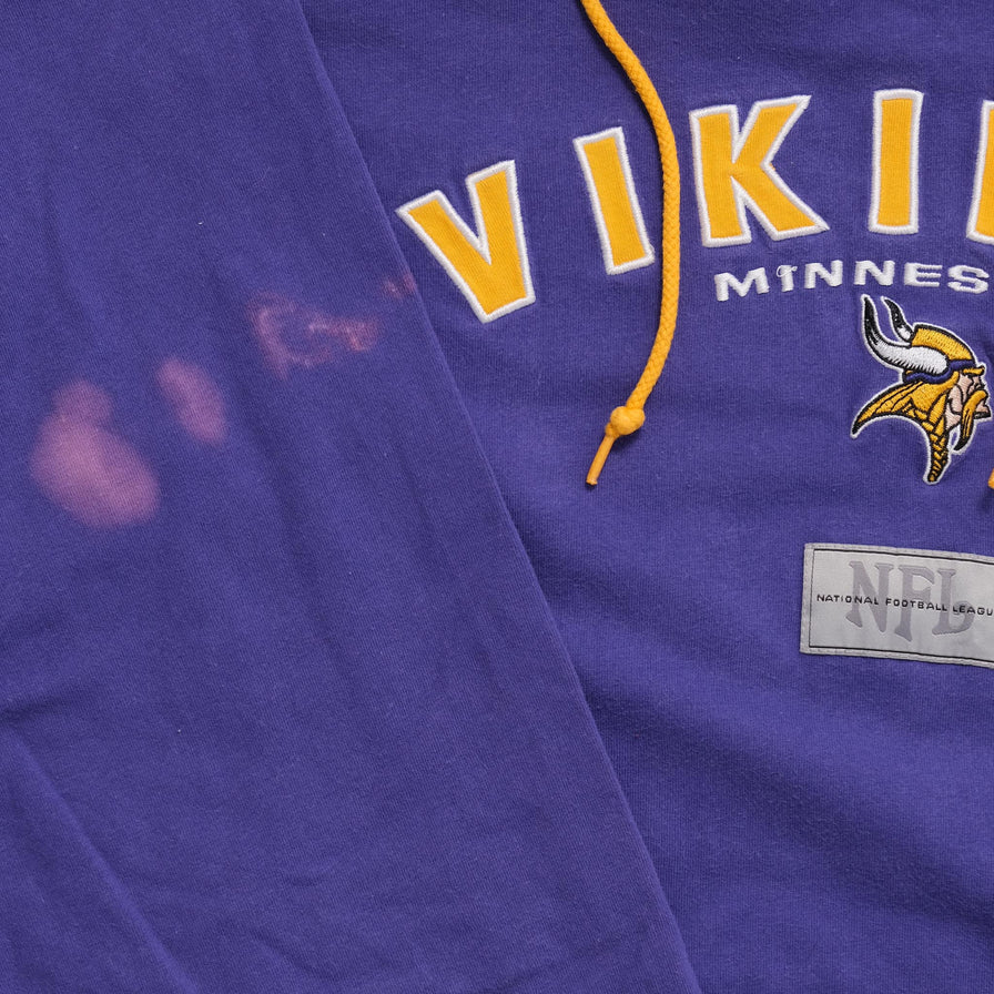 Vintage Minnesota Vikings Hoody XLarge 