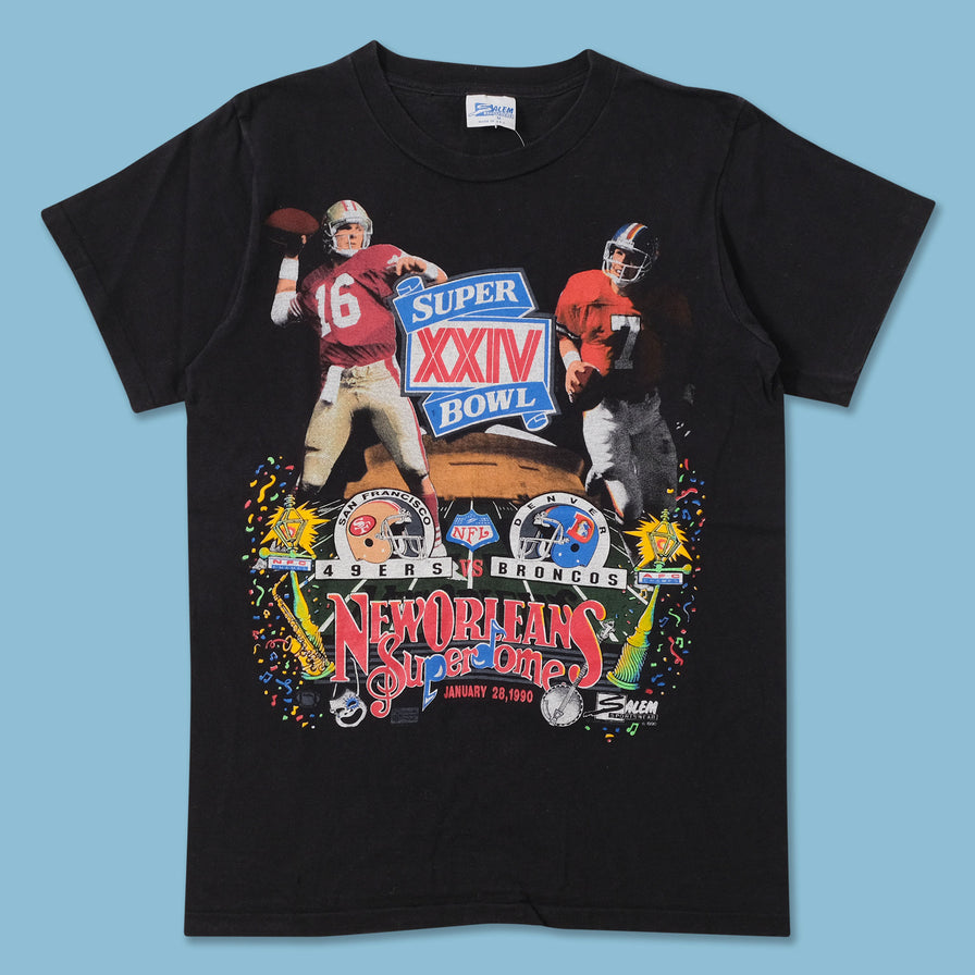 1990 Salem Super Bowl XXIV T-Shirt XSmall 