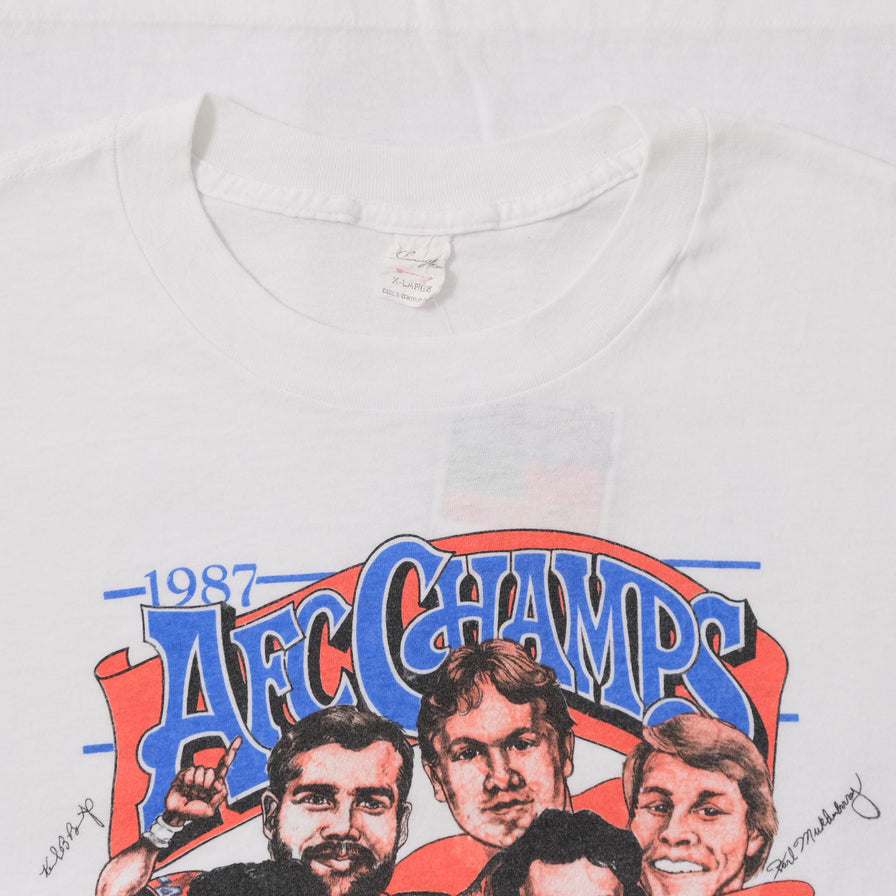 1987 Denver Broncos T-Shirt Medium 