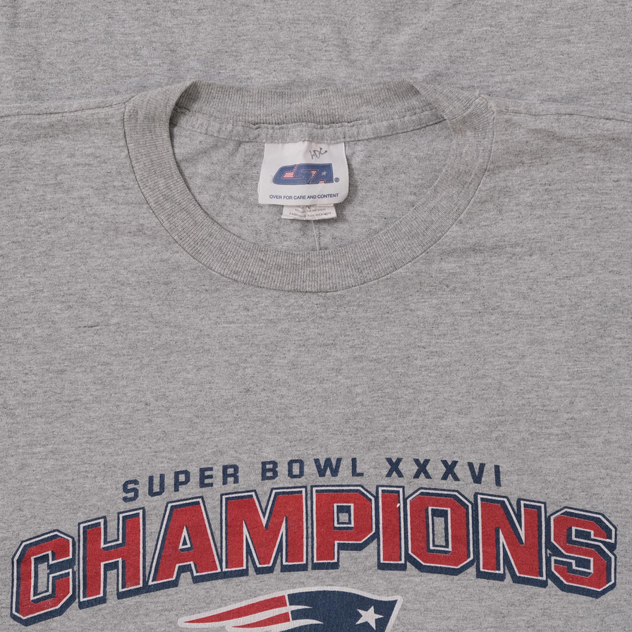 2002 New England Patriots T-Shirt 3XLarge 