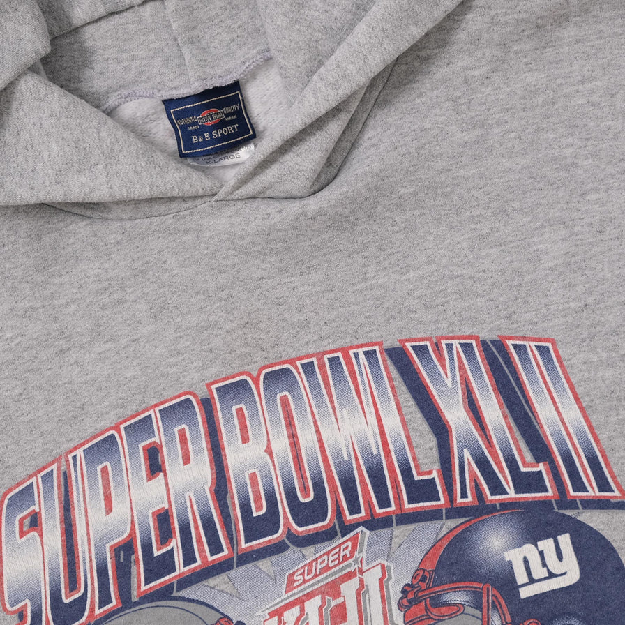 2008 Super Bowl XLII Hoody XLarge 