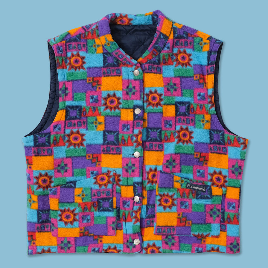 Vintage Fleece Vest Large 