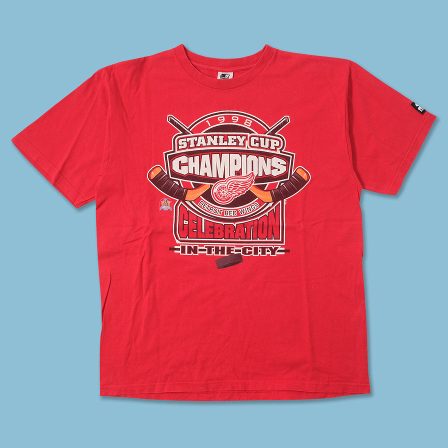 1998 Starter Detroit Red Wings T-Shirt Large 