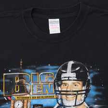 Vintage Pittsburgh Steelers Roethlisberger T-Shirt XLarge 