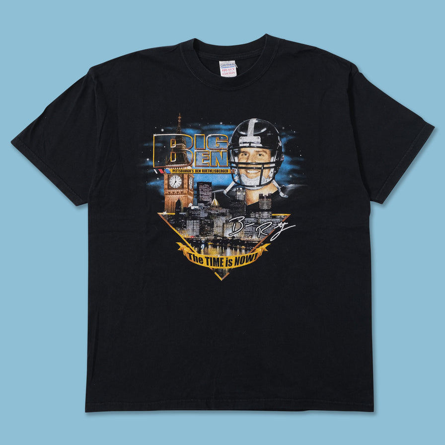 Vintage Pittsburgh Steelers Roethlisberger T-Shirt XLarge 