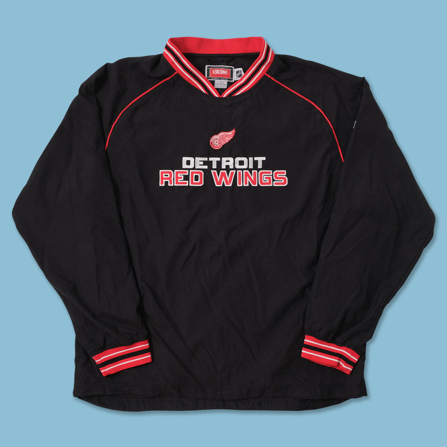 Vintage Detroit Red Wings Windbreaker Large 