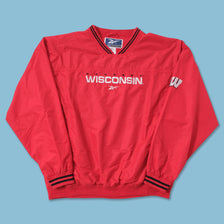 Vintage Reebok Wisconsin Badgers Windbreaker Large 