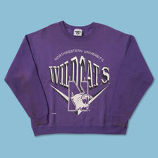 Vintage Northwestern University Wildcats Sweater Large 