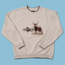 Vintage Deer Sweater Medium 