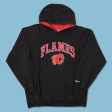 Vintage Reebok Calgary Flames Hoody Large 