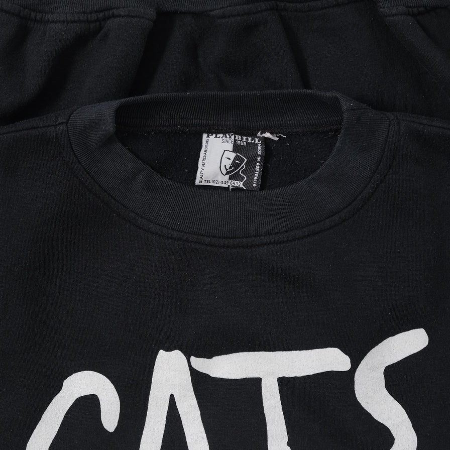 Vintage Cats Sweater Large 