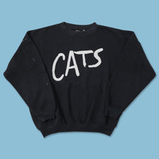 Vintage Cats Sweater Large 