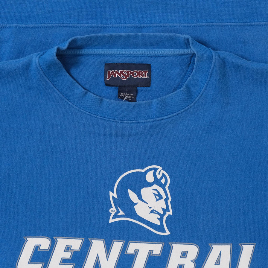 Vintage Central Connecticut Blue Devils Sweater Large 