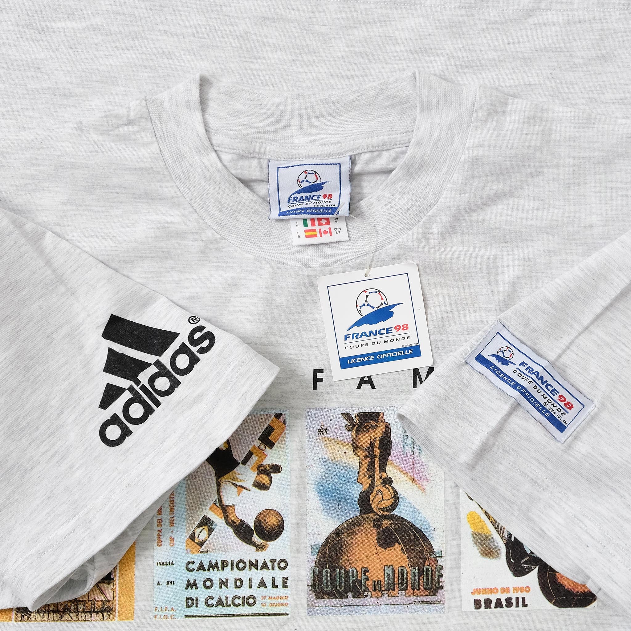 1998 DS adidas World Cup T-Shirt Double Double Vintage