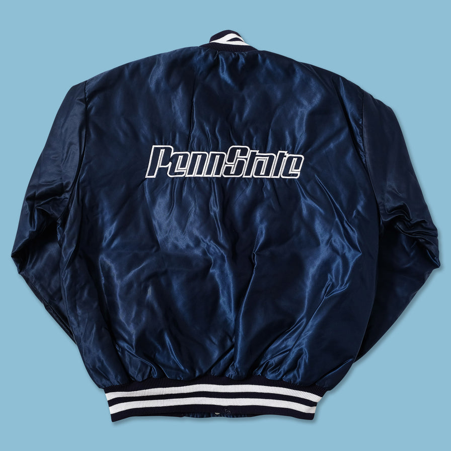 Vintage Penn State Satin Bomber Jacket XLarge 